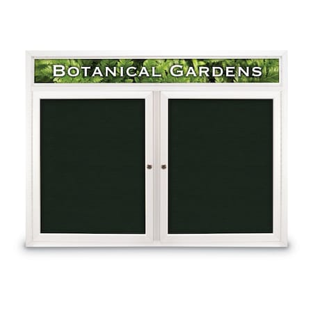 United Visual Products Open Faced Traditional Corkboard, 60x48" UV644A-BLACK-PEARL
